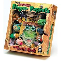 Ten Little Dinosaurs Finger Puppet and Board Book with Finger Puppets (Eyeball Animation!)