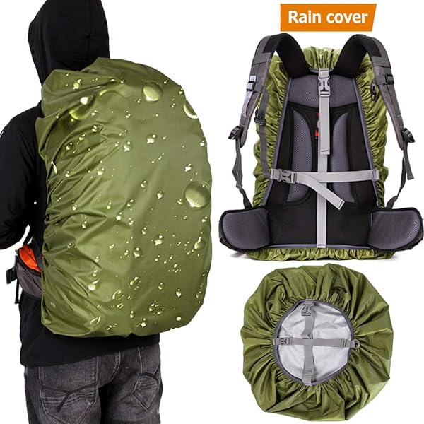 Camping Upgraded 1090L NonSlip Rainproof Backpack Cover for Hiking