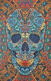3-D Skull Tapestry Wall Hanging 60X90 w/ 3-D Glasses Included