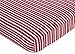 Sweet Jojo Designs Treasure Cove Fitted Crib Sheet for Baby and Toddler Bedding Sets - Red Stripe Print