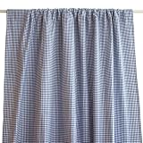 Tadpoles Basics Navy Gingham Drapes 84 Navy by 