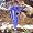 Hanging Stoneware Cone Birdhouse - Handthrown Pottery, 2-Piece, Royal Blue