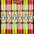 Robin Reed 6 pc Racing Penguin Christmas Crackers 702
