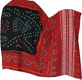 Womens Wrap Tie & Dye Wool Indian Shawls 80 X 35 Inches
