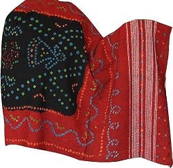 Womens Wrap Tie & Dye Wool Indian Shawls 80 X 35 Inches