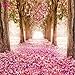 LB 10x10ft Cherry Blossoms Street Poly Fabric Customized Backdrop CP Photography Prop Photo Background 14-401