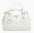 Prada Authentic Chevron Dome Bowler Handbag Bag