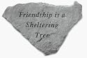 KayBerry Cast Stone Garden Accent Stone Friendship is a Sheltering Tree 61520