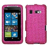 HTC Surround Full Diamond Hot Pink Diamante Protector Cover
