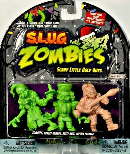 S.L.U.G. (Slug) Zombies Figures 3-Pack (Christmas 2012) Hungry Humbug, Nutty Nate, Captain Payback