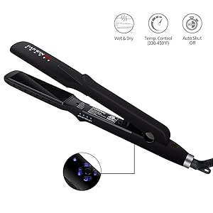 Parwin Beauty Wet Dry Flat Iron 1 1 4 Inch Hair Straightener And