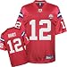 Tom Brady Jersey: Reebok Red AFL 50th Anniversary Replica #12 New England Patriots Je...