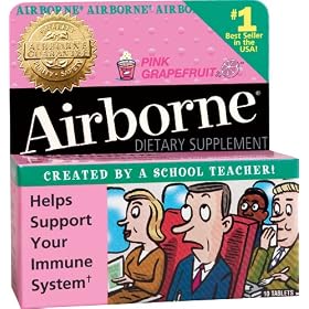 Airborne Effervescent Health Immune Boosting Formula Pink Grapefruit 36 Tablets (Bonus Size)