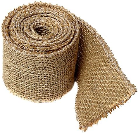 Natural Burlap Vintage Jute Hessian Burlap Ribbon Rustic Weddings Belt Strap Floristry Wedding Decoraton DIY 300x6cm