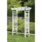 Greenstone - White Wedding Garden Arbor 36W from Greenstone 83x60x29 by Greenstone