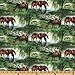 44'' Wide Willow Brook Scenic Horses Green Fabric By The Yard