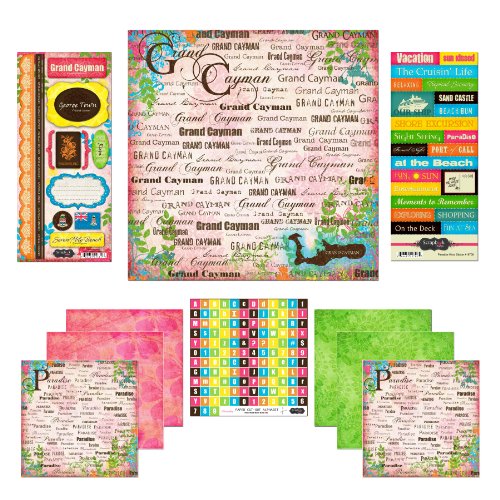 Scrapbook Customs Themed Paper and Stickers Scrapbook Kit, Grand Cayman Paradise