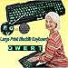 Cdycam Large Print LED Backlit Vision Light up USB Wired Ergonomic Gaming Backlight Keyboard