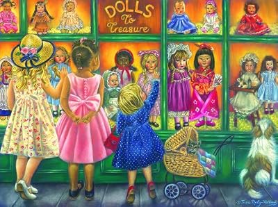 Dolls to Treasure 1000pc Jigsaw Puzzle by Tricia Reilly-Matthews