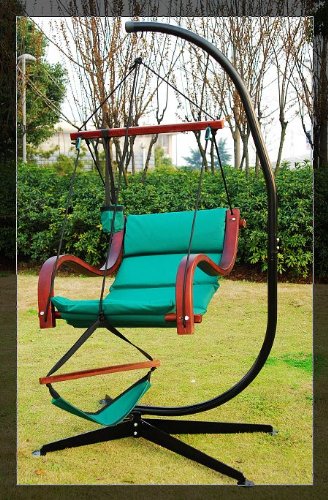 Outsunny C Steel Frame Hammock Swing Stand & Cotton Chair 0120