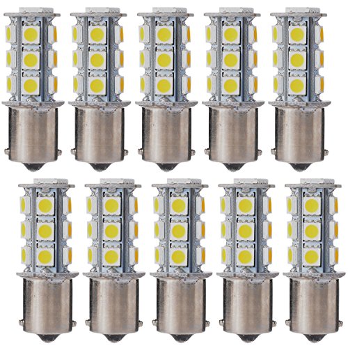 XCSOURCE 10X Warm White 1156 BA15S / 1141 / 1073 / 1095 Base 18 SMD 5050 LED Replacement Bulb For RV Camper SUV MPV Car Turn Tail Signal Brake Backup Light MA241