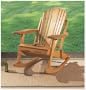 Folding Adirondack Rocking Chair