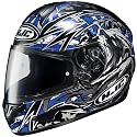 HJC Slayer Men's CL-16 Street Motorcycle Helmet w/ Free B&F Heart Sticker Bundle - MC-2 / Large