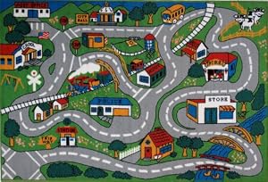 LA Rug Country Fun 19-by-29-Inch Play Rug