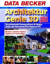 Architektur Genie 3D plus, 2 CD-ROMs Die professionelle Planungssoftware f&uuml;r Neubau, Umbau oder Renovierung Ihres Hauses am PC! Mit vielen zus&auml;tzlichen Objekten, Projekten und kreativen Ideen! F&uuml;r Windows 98/98SE/ME/NT 4(SP6)/2000/XP