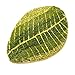 Luxbon Green Leaf Shaped Oval Bathmat Living Room Carpet Bedroom Rug Washable Rugs Home Decorator Floor Rug and Carpets(17.7