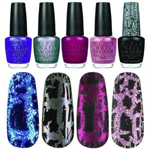 Katy Perry for OPI - BLACK SHATTER CRACKLE AND 4 NAIL POLISH : nail lacquer katy perry nails shatter nail polish katy perry for opi black shatter nail polish