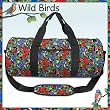 WILD BIRDS Duffle Bag Birdwatcher DUFFEL Travel / Fitness / Overnight Bag Luggage