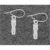 LogoArt Michigan State Spartans Sterling Silver Team Font 5/8 Dangle Earrings