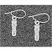 LogoArt Michigan State Spartans Sterling Silver Team Font 5/8 Dangle Earrings