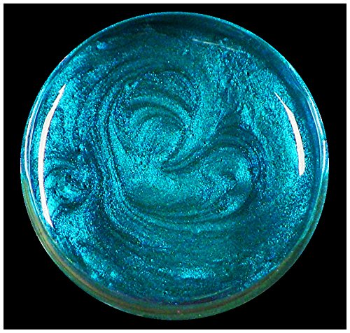 Silks Acrylic Iridescent Glaze Jar 1oz Meridian Blue-Antique Blue-Black in Blue Shimmer