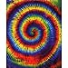 Rainbow Spiral Tie Dye Tapestry 90 X 110 Image