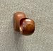 Round Support Center Bracket in a Walnut finish for a 1-3/8" dowel rod [CAPITOL CITY LUMBER]