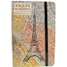 Paris Eiffel Tower and Map Cavallini notebook small pad with elastic