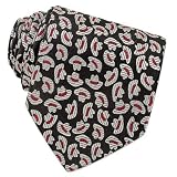 Moschino Stetson Pattern Black & Silver Woven Silk Tie