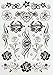 280 Temporary Tattoos - Roses & Butterflies - Style 27