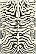 Safavieh Soho SOH435A Black and White Zebra 3' 6 x 5' 6 Handmade Area Rug