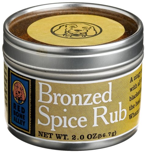 Red Bone Alley Bronzed Spice Rub, 2.0-Ounce Tins (Pack of 6)