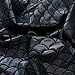 Mystic Hologram Jumbo Fish Scale Stretch Spandex Black 58 Inch Fabric by The Yard (F.E.