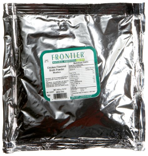 Frontier Chicken Flavored Broth Powder, 16-Ounce Units (Pack of 3) by Frontier