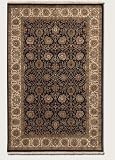 Couristan Royal Imperial Floral Bijar - 3900-0080 - Black-Ivory