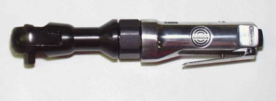 Taylor Pneumatic: 3/8 Ratchet Wrench: Belt:3/8 Sq. Dr. 3/8. 90PSI. Torque: 125 ft lb.