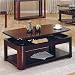 Steve Silver Lidya Rectangular Cherry Wood Lift-Top Coffee Table with Casters