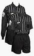 Pro CoolWick Soccer Referee Black Stripe Longsleeve Shirt