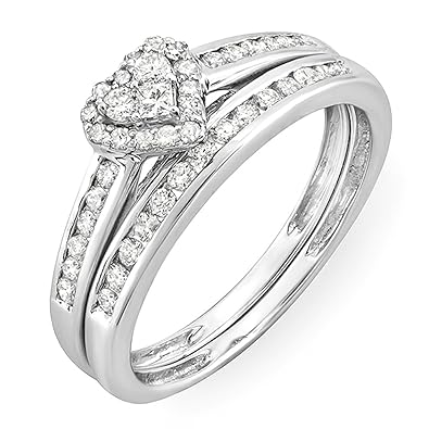 Heart shaped engagement rings amazon