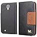 Galaxy S4 case,by HiLDA,Wallet Case for Samsung Galaxy S4/i9500,Premium PU Leather Case,Credit Card Holder,Flip Cover Case[Black]